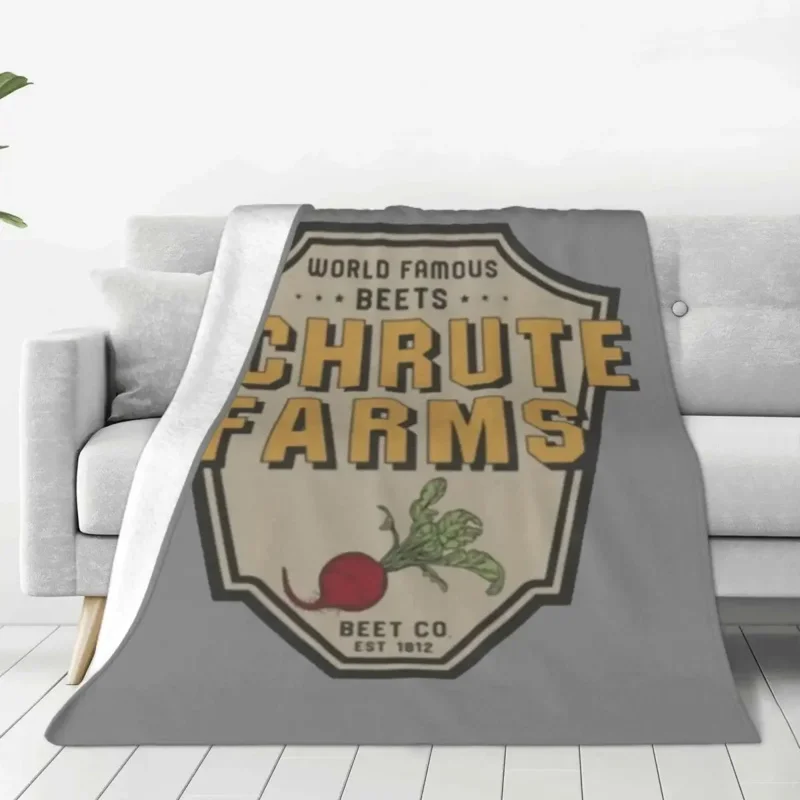 

Dwight Schrute Farms The Office Blankets Tv Show Fleece Throw Blanket Bed Sofa Personalised Soft Warm Bedspreads