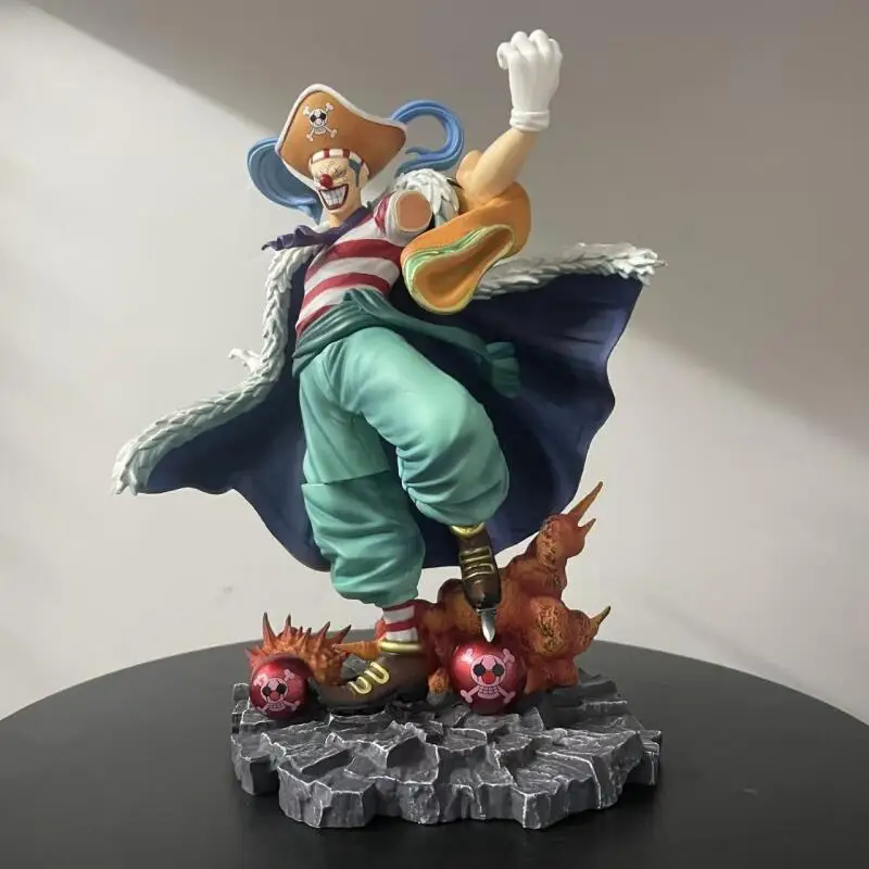 New One Piece Shichibukai Buggy Exquisite Anime Figure Model Desktop Statue Collectible Ornament Art Craft Holiday Gift