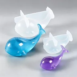 SNASAN 3D 고래 실리콘 몰드 쥬얼리 만들기 수지 쥬얼리 도구 UV 에폭시 수지 몰드 장식 공예