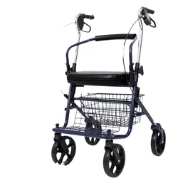 Shopping cart for the elderly walker portable folding light weight aluminium alloy walking stick sitable large load-bearing