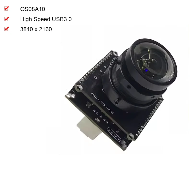 4K 8MP High Speed USB 3.0 Camera Module OS08A10 Driver Free MJPEG/YUV for Intelligent Terminal Equipment