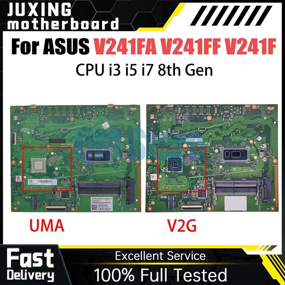 

Notebook Mainboard For ASUS Vivo AiO V241FA V241FF V241FA V241F All-in-one Laptop Motherboard with I3 I5 I7 8th Gen CPU Test OK