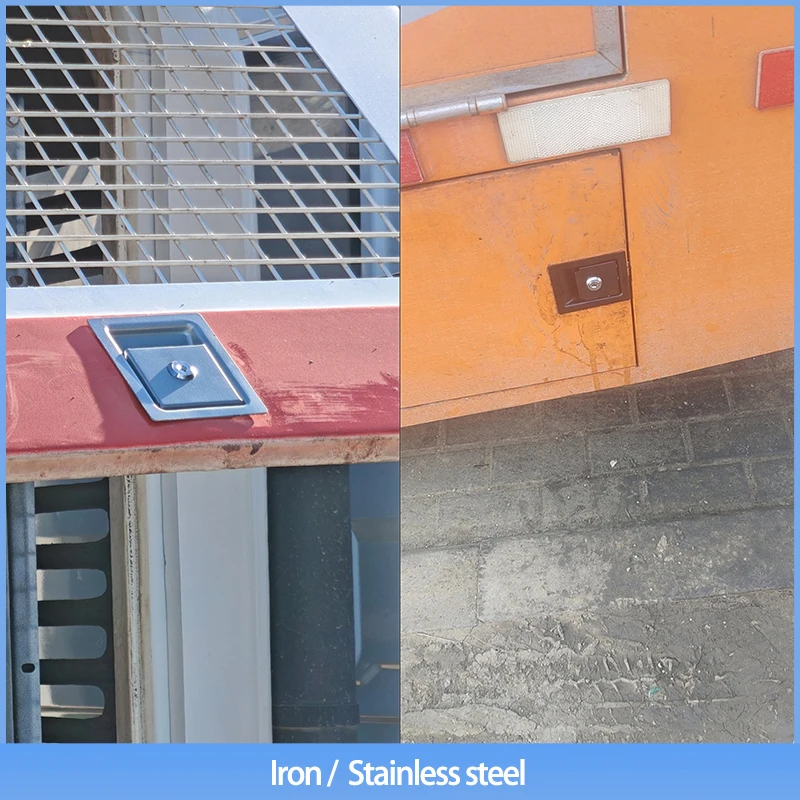 

(4pcs) Stainless Steel Or Iron Door Lock Switchgear Distribution Box Flat Anti-Collision Lock Industrial Equipment