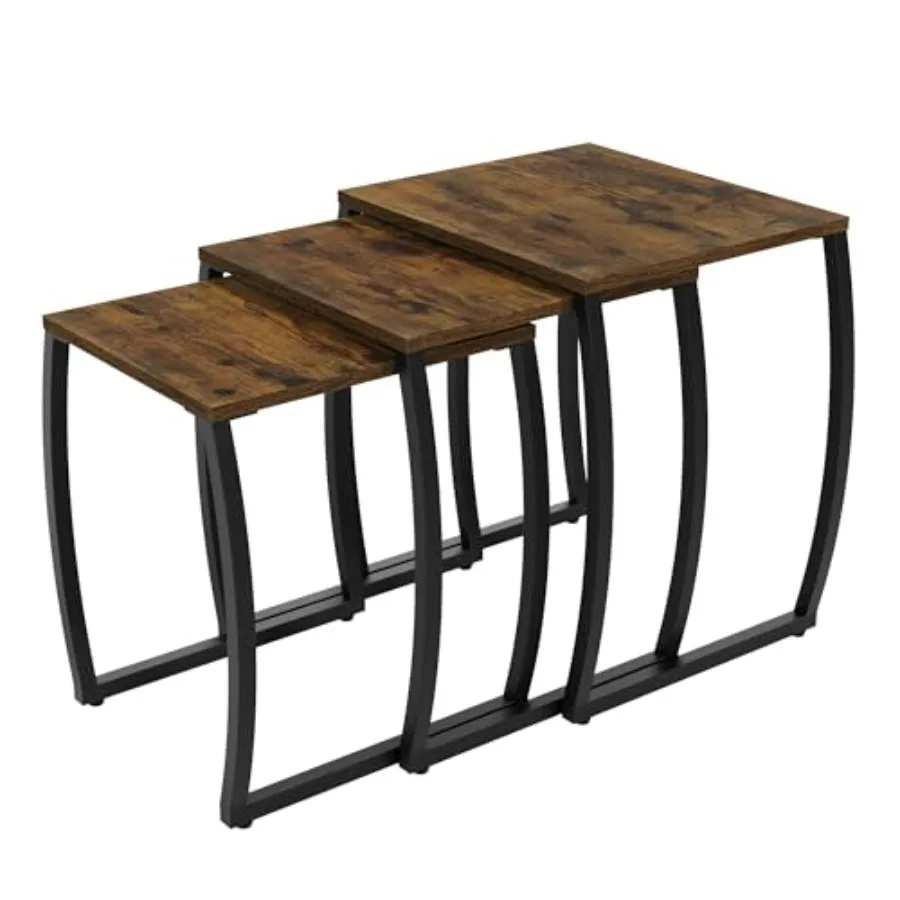 

Nesting Tables Vintage Side End Tables Living Room Coffee Snack Table Set of 3