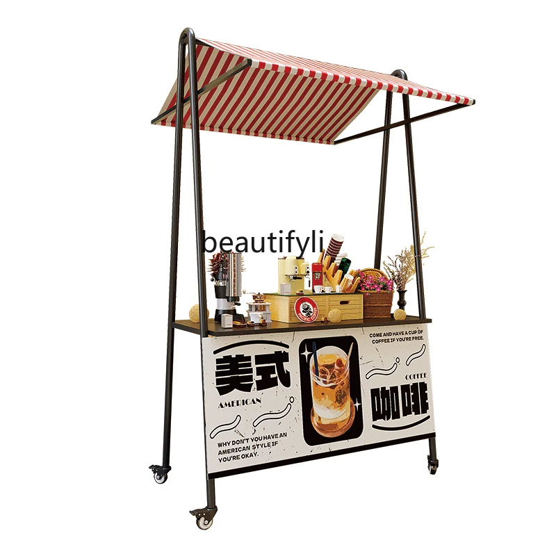 Stall Shelf Market Festival Stall Outdoor Commercial Activity Tent Stall Shelf Cabinet