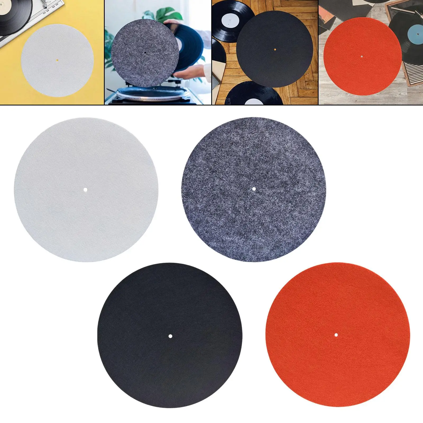 Turntable Platter Mat Help Reduce Noise Slipmat Turntable Mat Record Players