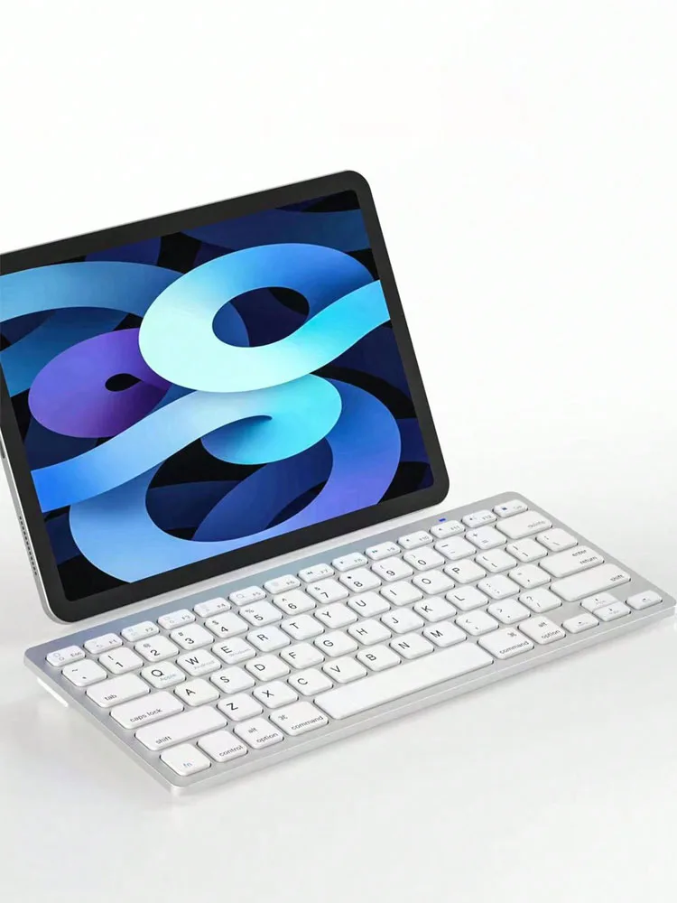 무선 키보드, 10 인치 슬림, 충전식 무음, 태블릿 노트북 무선 키보드, 아이패드 미니 키보드