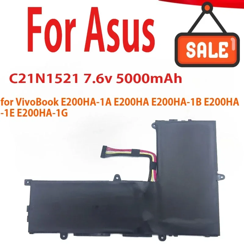 

New C21N1521 Laptop Battery for Asus VivoBook E200HA-1A E200HA E200HA-1B E200HA-1E E200HA-1G 7.6V 38Wh 5000mAh