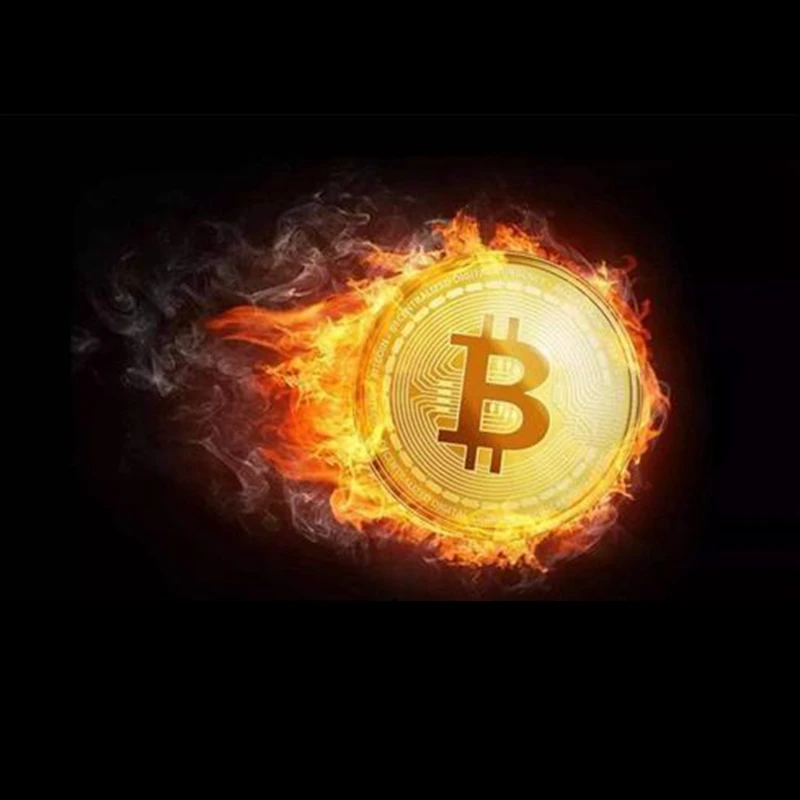 50pcs Bitcoin Creative Souvenir Gold Plated Coin Collectible Great Gift Bit Coin Art Collection Physical Gold Commemorative Coin