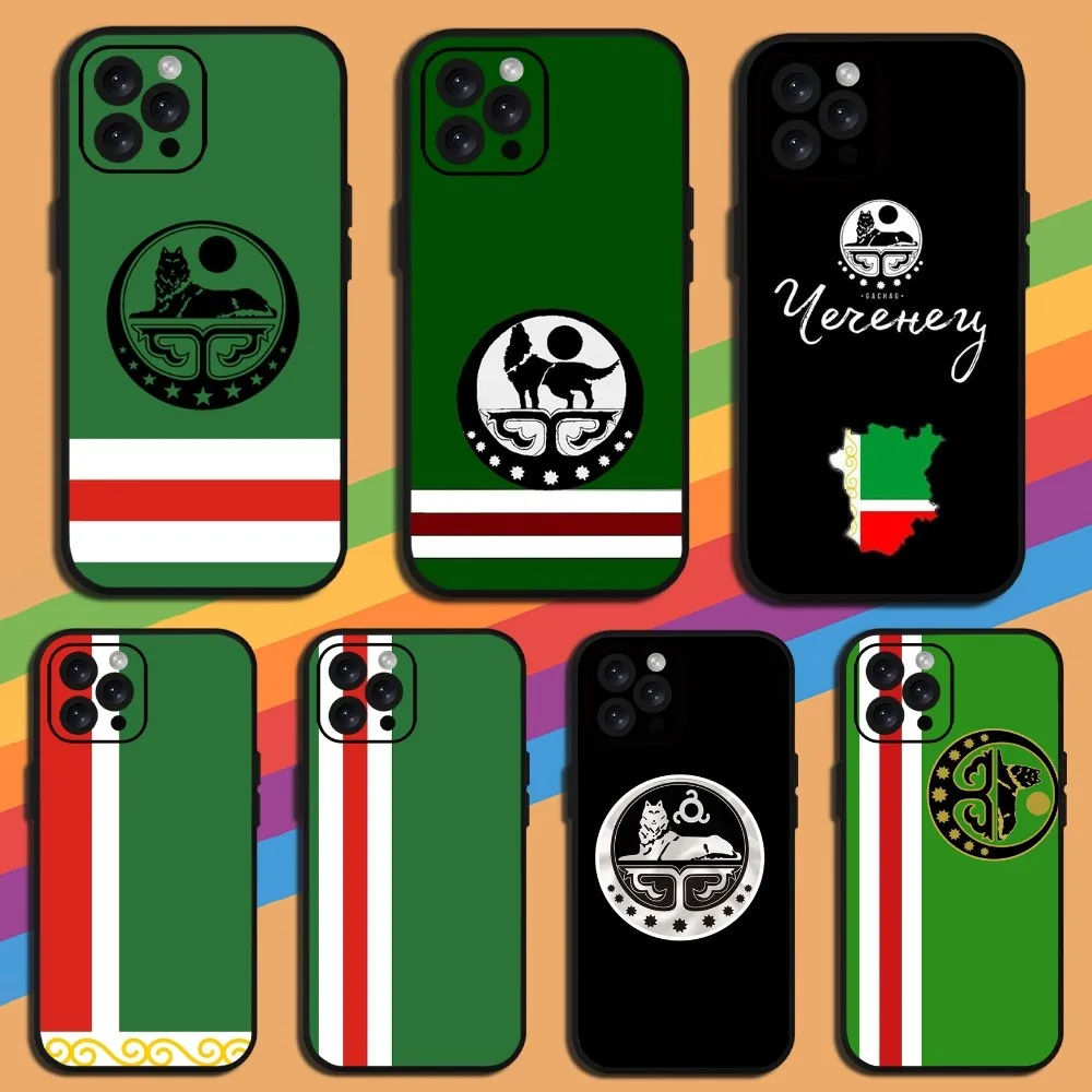 Fighting Chechen Flag  Phone Case For iPhone Mini 11 12 13 14 15 Pro XS Max X Plus SE XR Shell