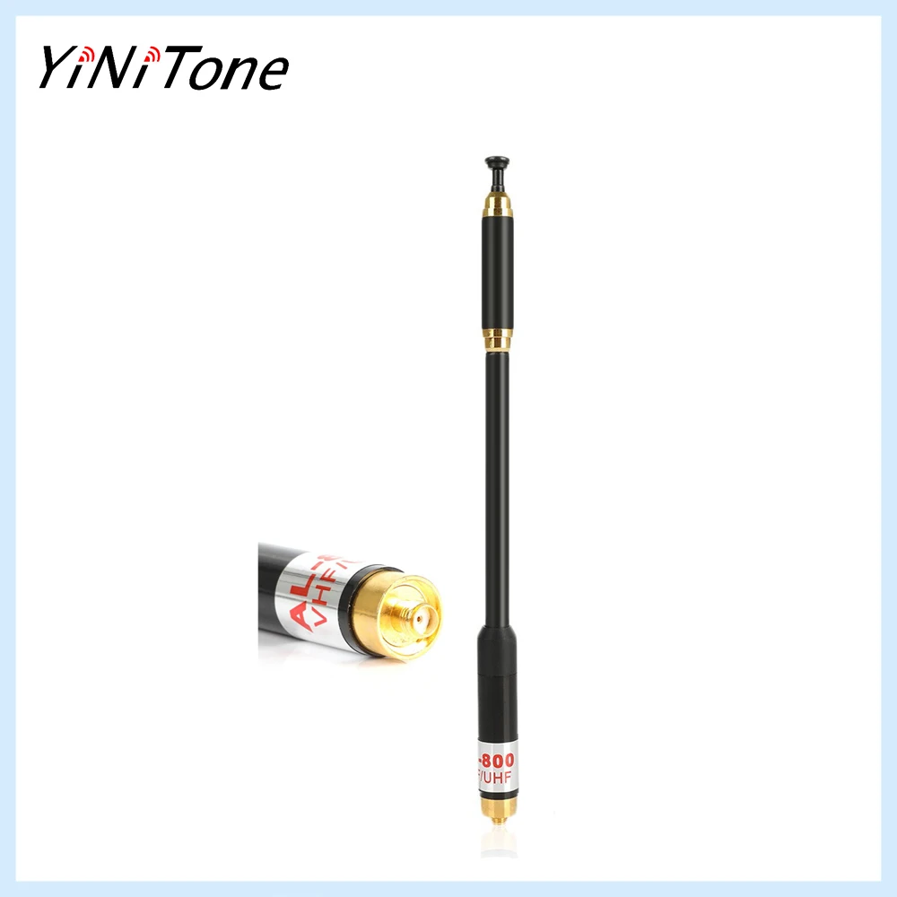 

AL-800 Telescopic Antenna 144/430MHz SMA-Female High Gain Super High Quality For BAOFENG Kenwood HYT TYT WOUXUN