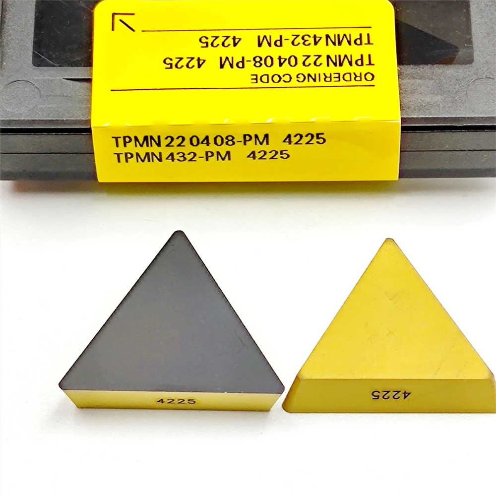 TPMN160308 TPMN220408 Carbide Inserts PM4225 for CNC Lathe Turning Face Milling Stainless Steel Cutting Tools TPMN 160308 220408