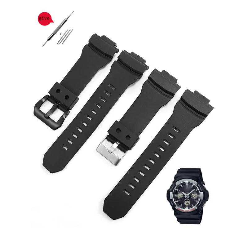 Quality Strap GAW-100B Waterproof Silicone WatchStrap Suitable For GM-110 GAS-100 GA-200 300 Rubber Men