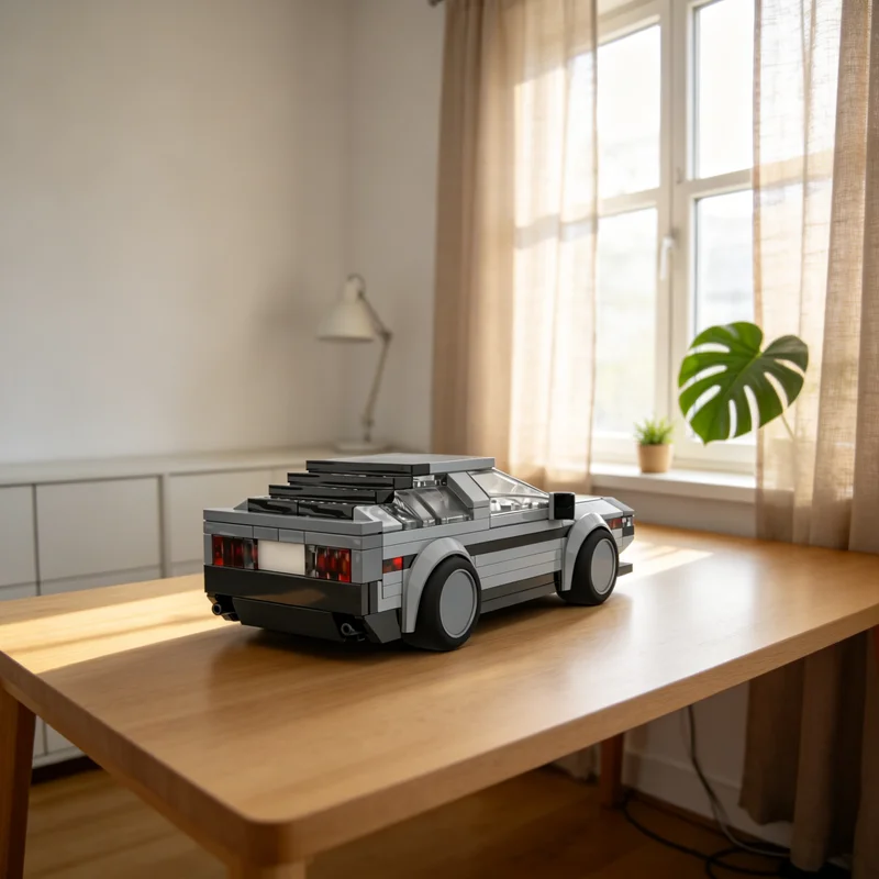 

Набор строительных блоков MOC DeLorean DMC 12 6 Wide City Champions, 184 детали, конструктор, рождественский подарок, игрушка, креативная идея для самостоятельной сборки, для детей