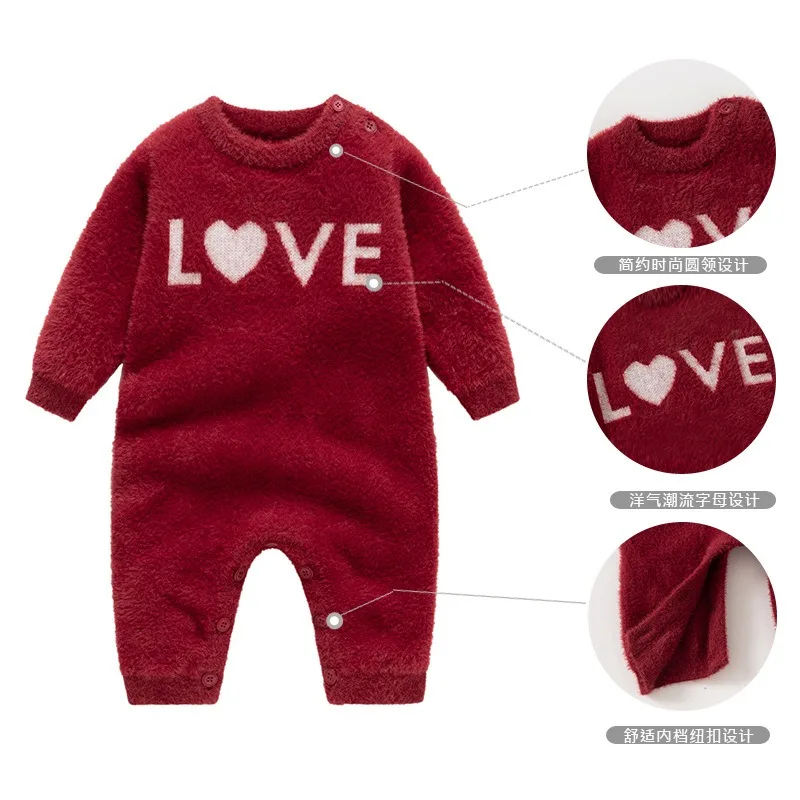 Ircomll Newborn Baby Clothes Solid Color Autumn Baby Boy Romper Pramsuit Babygirls Warm Infant Baby Boy Girl Jumpsuit Pajamas