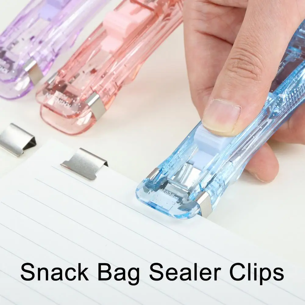 Paper Clipper Staplers Push Clamp File Documents Binding Tool Stapling Machine Paper Clips With Refills Office Supplies