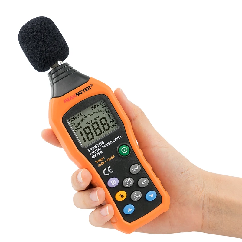 

High Quality 30 to 130 DB Auto and Manual Range Digital Noise Meter PM6708