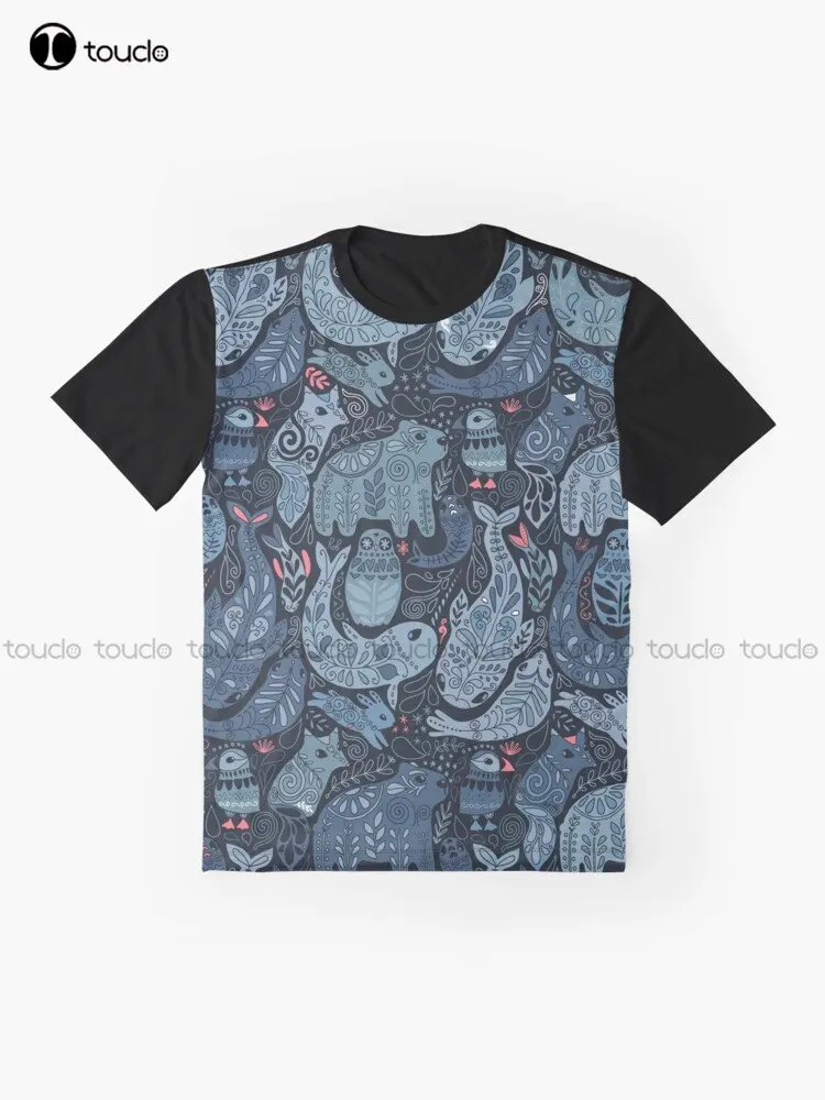 Arctic Animals. Narwhal Polar Bear Whale Puffin Owl Fox Bunny Seal. Graphic T-Shirt Custom Gift Xxs-5Xl Streetwear