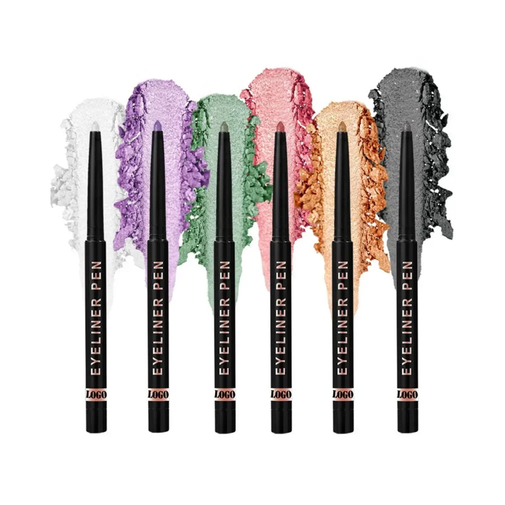 Long Lasting Highly Pigmented Shimmer Glitter Eyeliner Gel Pencil Private Label Custom Logo Vegan Makeup Wholesale