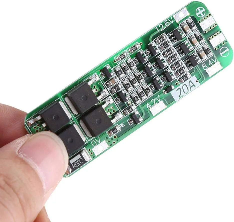 3S 20A 11.1V 12V 12.6V Li-Ion Lithium Battery BMS Module with 18650 Charger PCB Protection Board PCBA Product