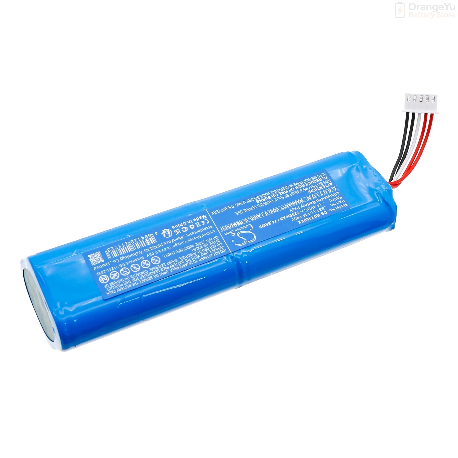 Replacement 14.4V 5200mAh/6700mAh Vacuum Cleaner Battery for Ecovacs DSX39 T30S Pro T30S OMNI for DEEBOT X8 Pro OMN