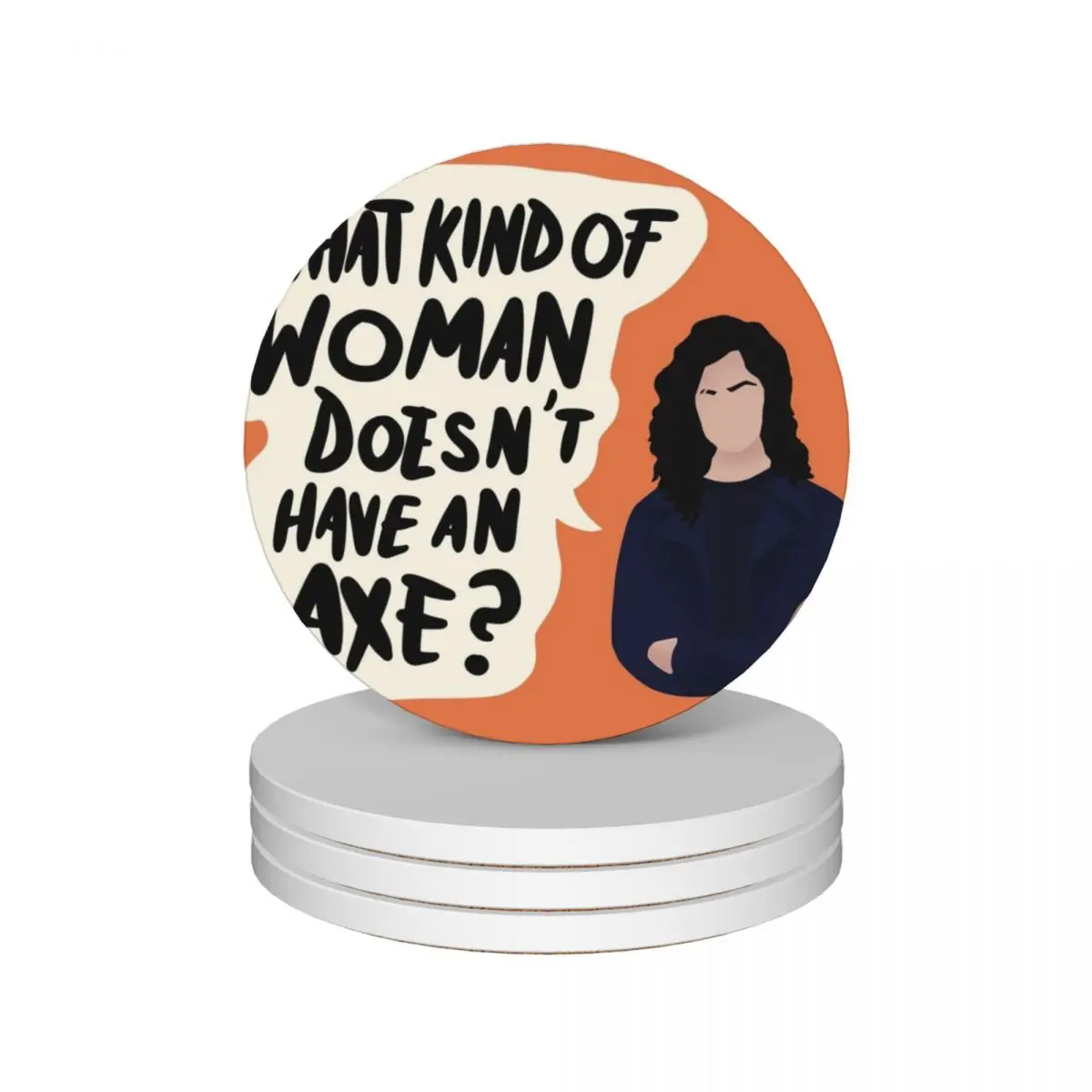 

Rosa Diaz... but make it minimalistic Ceramic Coasters (Set of 4) eat table cute kitchen supplies Coasters