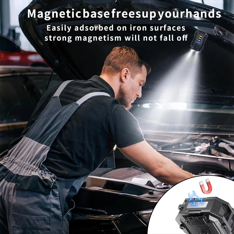 Mini linterna llavero con clip COB luz lateral IPX5 impermeable, luz de bolsillo EDC magnética LED para trabajo, Camping, caminar con perros