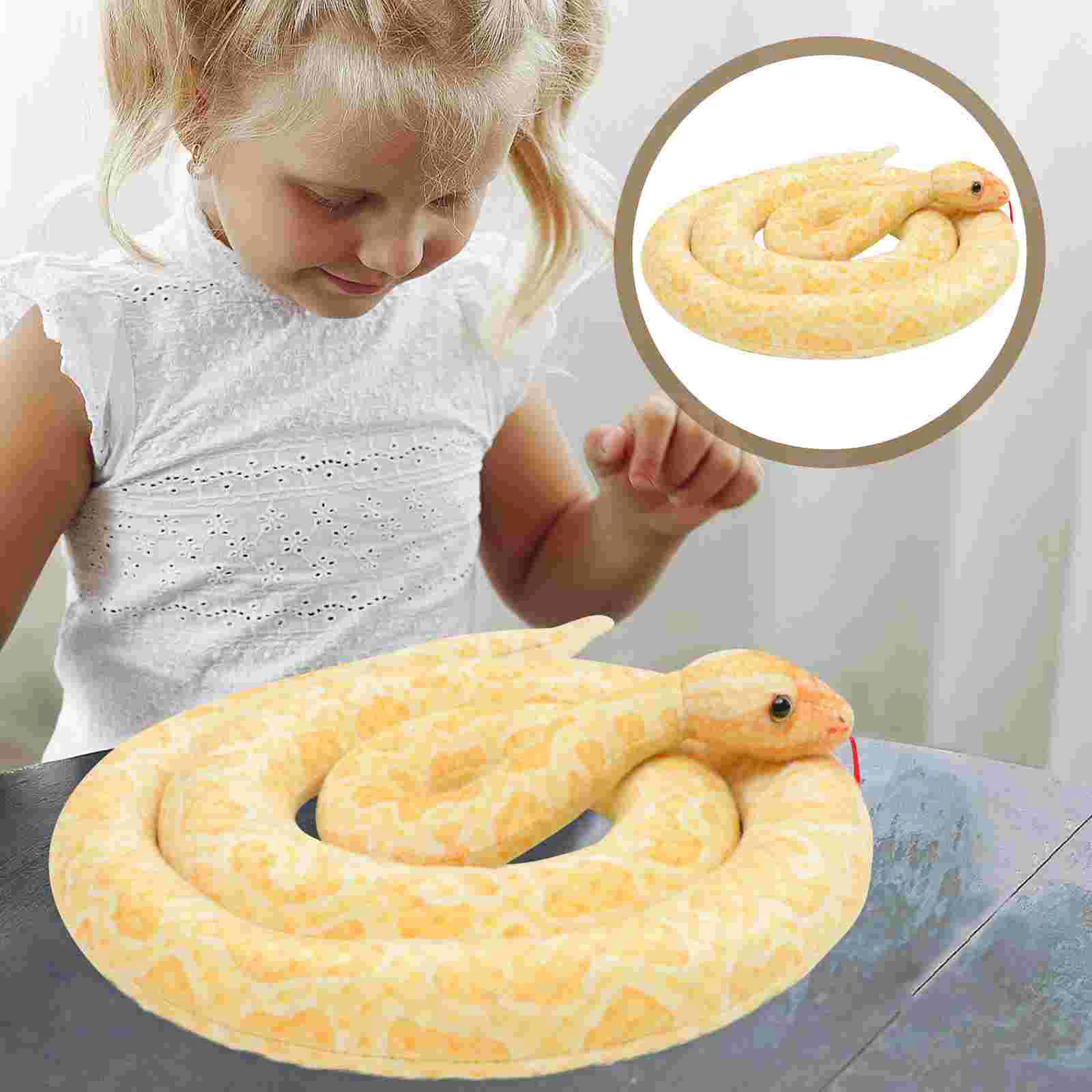 

Plush Snake Joke Bear Lizard Toy Huggers Stuffed Animals Halloween Decor Fake Hunted House Prop Snakes Cartoon Child