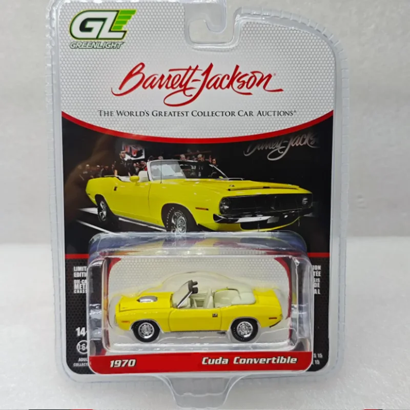 

Greenlight масштаб 1:64 1970 Plymouth Cuda трансформируемый 37320-E модель автомобиля из сплава, статическая коллекция, украшенные праздничные подарки, игрушки