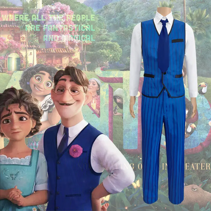 

Magic Casa Cosplay Costume For Mirabel's Father Agustin Role Play Clothing