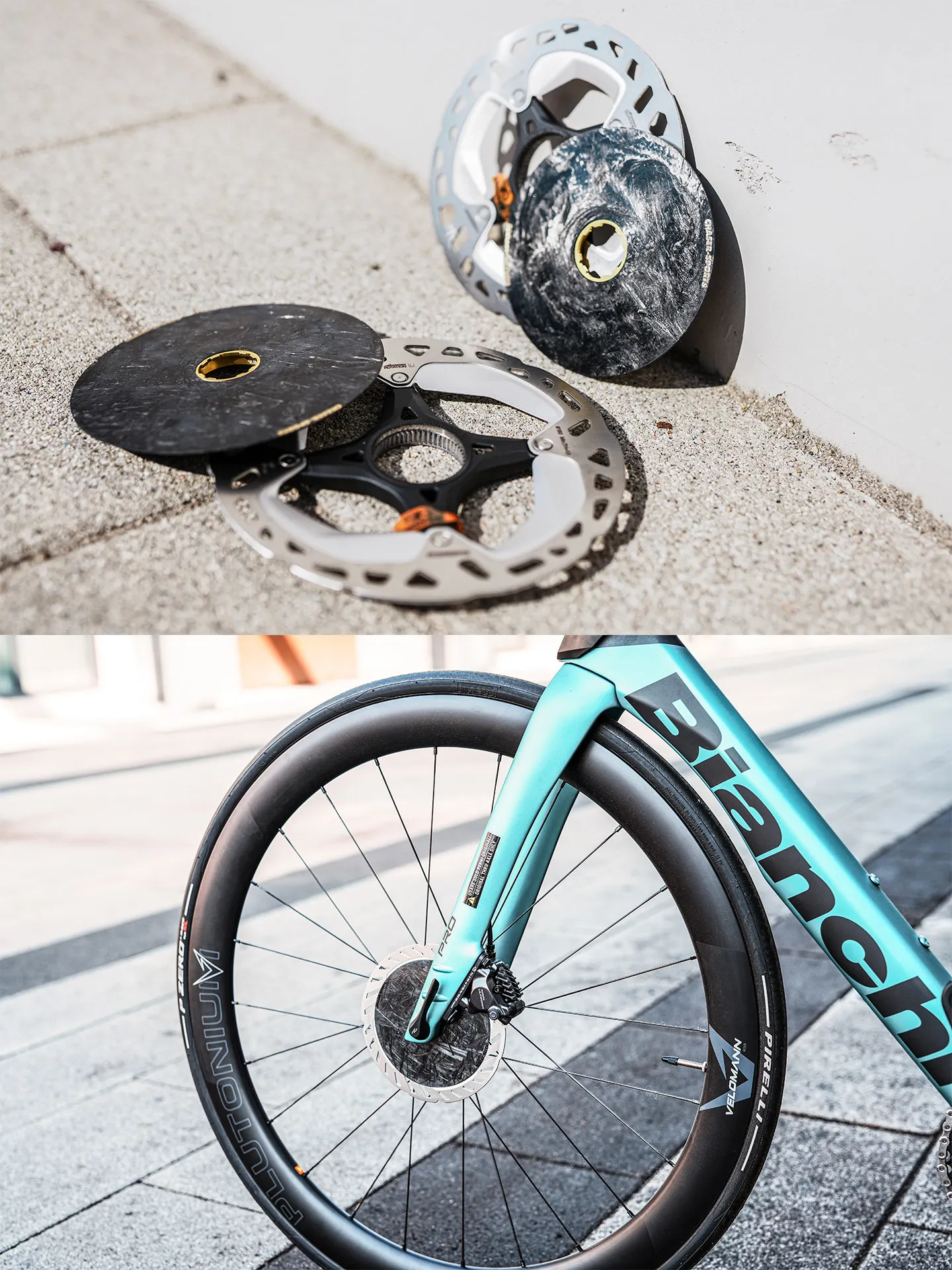Chaser Rennrad Aero Scheibenbremse Center Lock Disc Carbonfaser Aerodynamische Verriegelungsabdeckung für Shimano MT800/CL900 – Detail 7