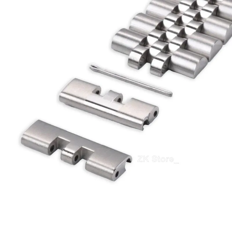 18/19/20/21/22mm Stainless Steel Strap Connectors for Oyster Jubilee Curved Flat End Link for Seiko SKX007 SKX009 Band Adapter