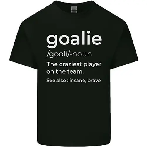 Goalie Keeper Football Ice Hockey Funny Mens Cotton T-Shirt Tee Top