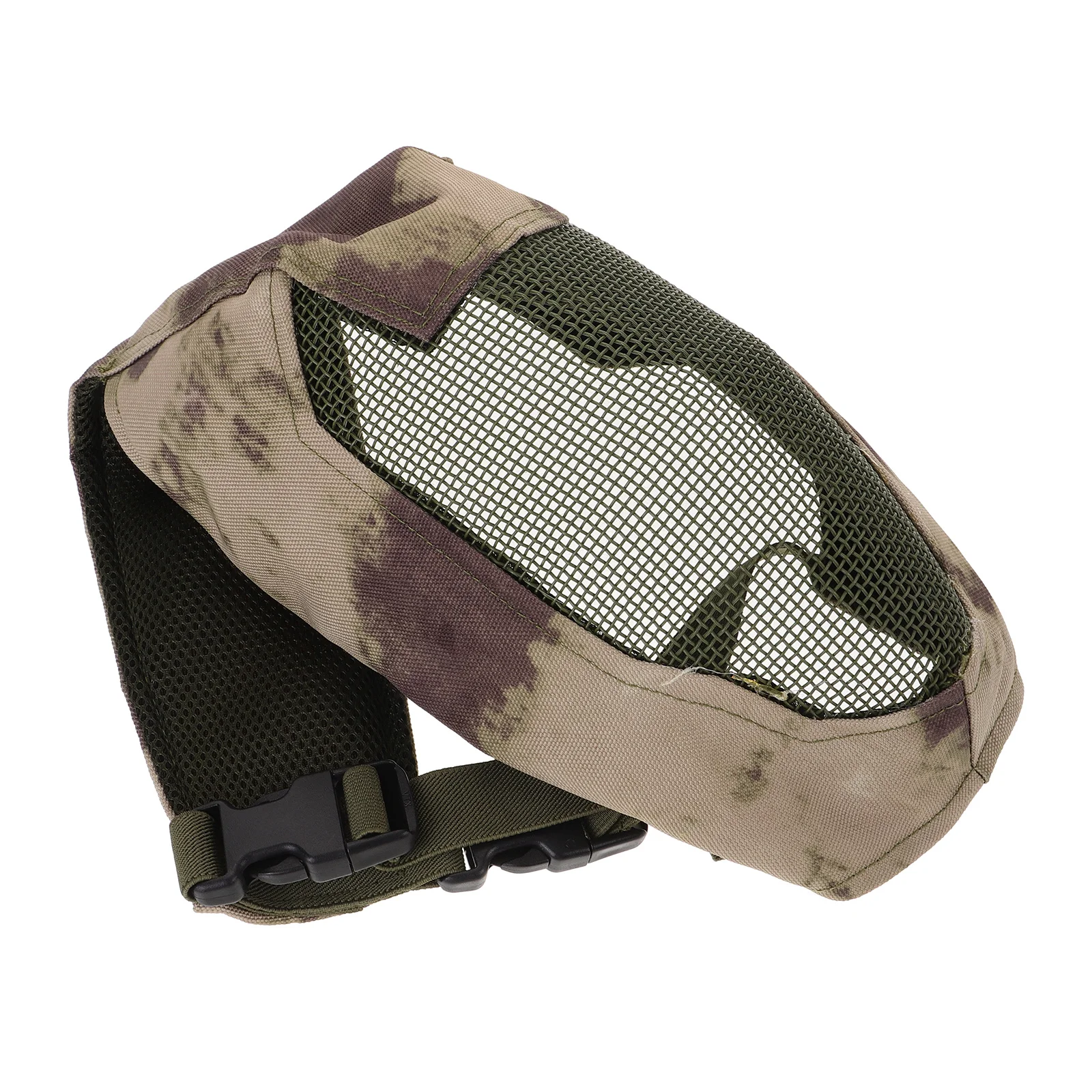 قناع سياج شبكي معدني لكامل الوجه، مريح وقابل للتعديل، حزام رأس واقي للوجه، قناع ألعاب خارجي #3