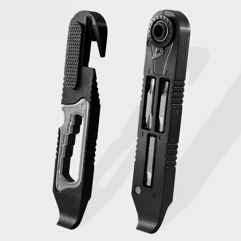 Bicycle Wrench Set High Strength Multifunctional Portable Bicycle Tire Levers Ratchet Wrench Kit Bike Tire Prying Rod
