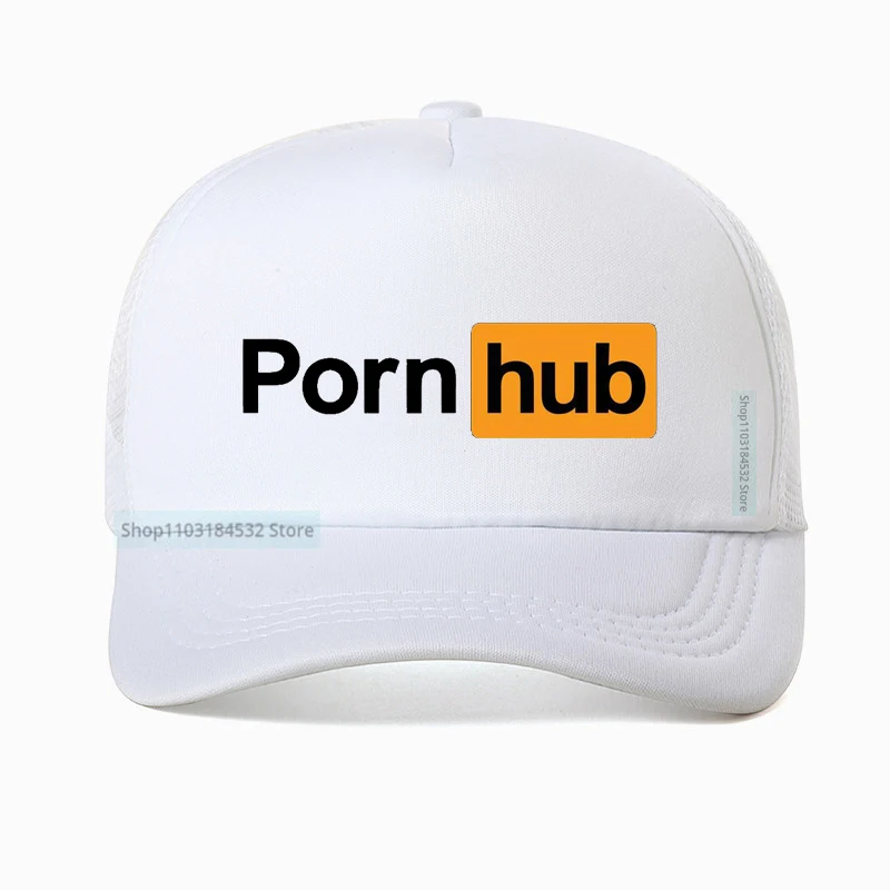 Fashion Porns Hub Atmungsaktive Baseballkappe, modische, lässige Visierkappen, verstellbare Trucker-Mütze aus Netzstoff – Detail 3