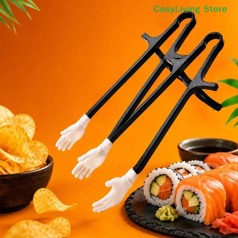 [CL]1/2/4Pcs Finger Chopsticks Game Player Snack Chopstick Plastic Game Finger Cover Game Controller Training Learn Chopsticks