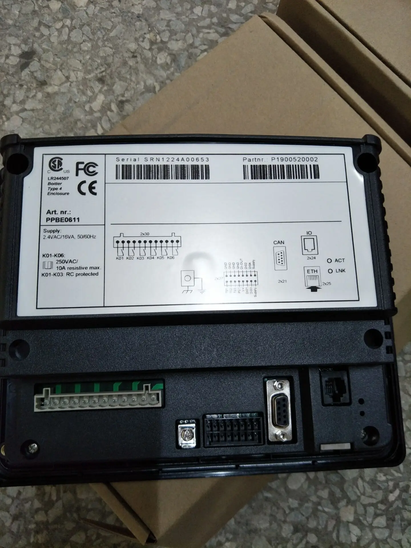 Air Compressor Spare Parts Electronic Modules Programming Controller 1900520002 Plc Controller