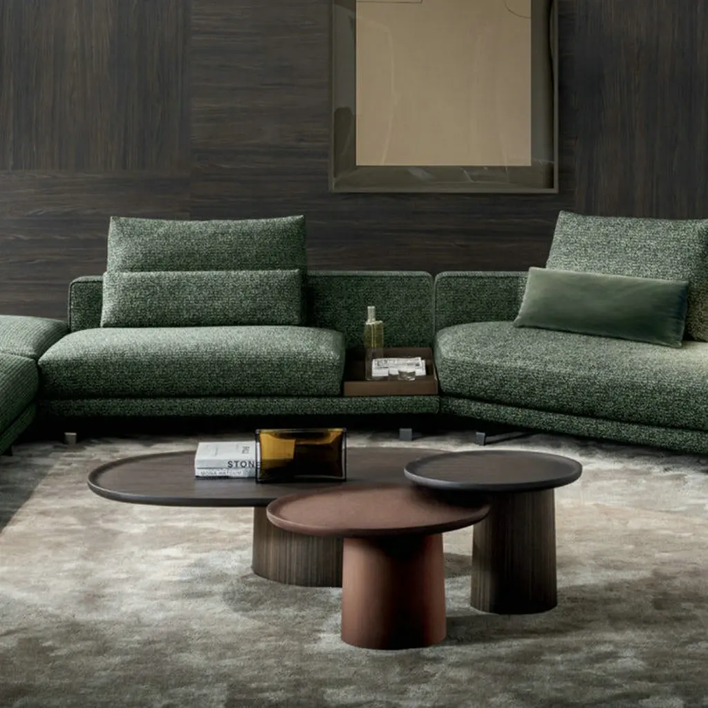 #Modern Elegance Designer Living Room Coffee Ethiopian Wooden Nesting Coffee Table Set of 3 Coffee Shop Side Table for Apartment