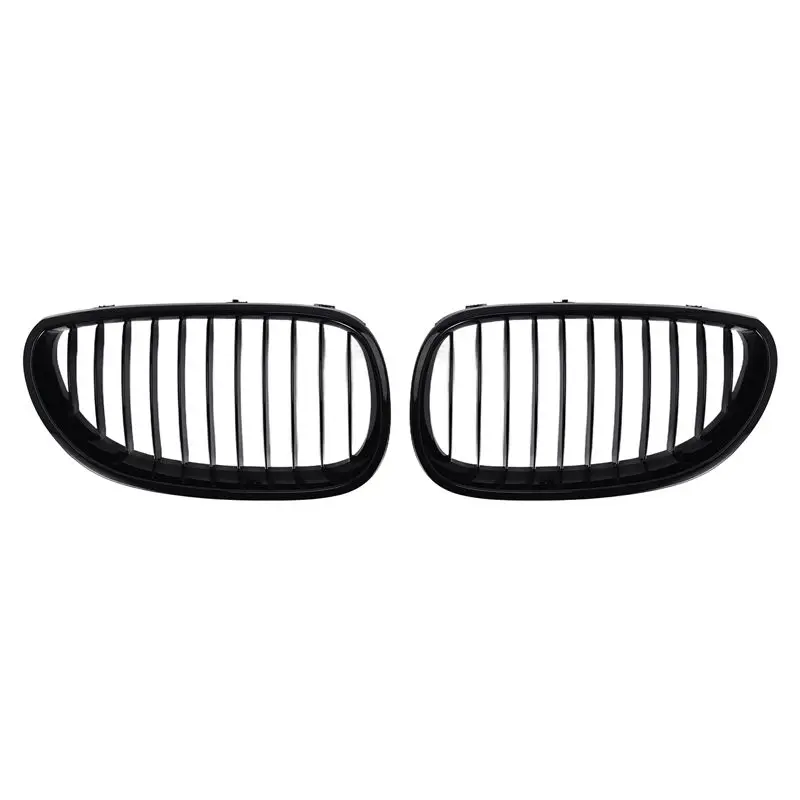 

E60 Grill Front Kidney Sport Grilles Hood Grill For BMW E60 E61 5 Series M5 525I 525Xi 528I 528Xi 530I 530Xi 2003-2009(Gloss Bla