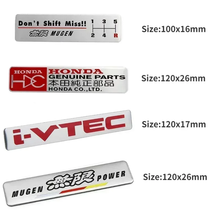 Car Nameplate Emblem Sticker Tail Trunk Decals for Honda Odyssey Accord CRV Civic City Pilot HRV Crosstour CRZ Vision Elysion