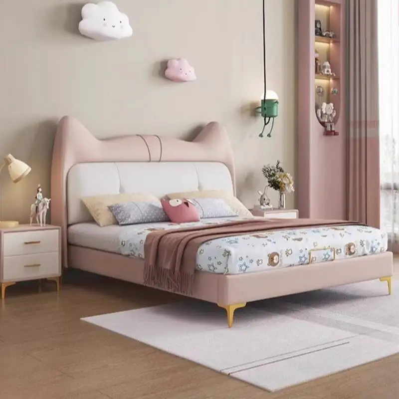 

Safety Luxury Kids Beds Decoration White Cheap Single Custom Kids Beds Wooden Modern Design Lettino Per Bambini Furniture