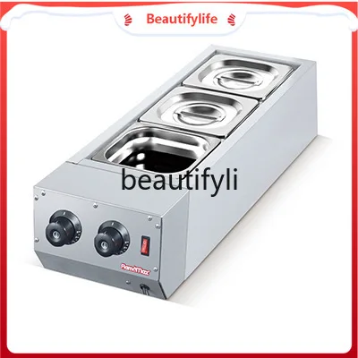 Chocolate Melting Pot Commercial Double Cylinder Melting Furnace Electric Heating Chocolate Melting Furnace Machine