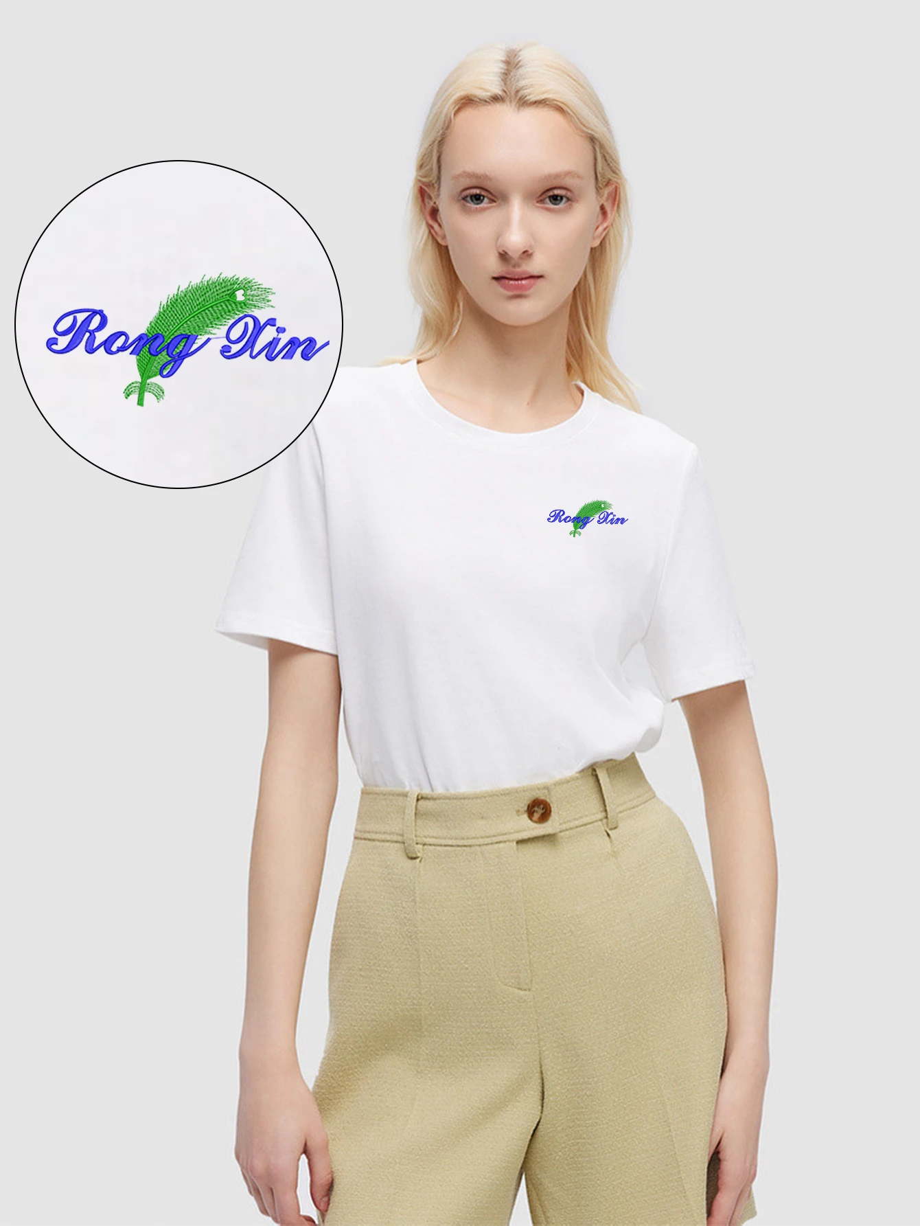 

Premium Playful Rong Nin Embroidered T-shirt – Luxury Men Women Embroidery Cotton Top Tees T-shirts For Streetwear