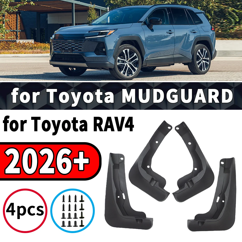 for Toyota RAV4 2026 2027 Car Mud Flaps Splash Guards Front Rear Wheel Fender Mudguard Exterior Parts