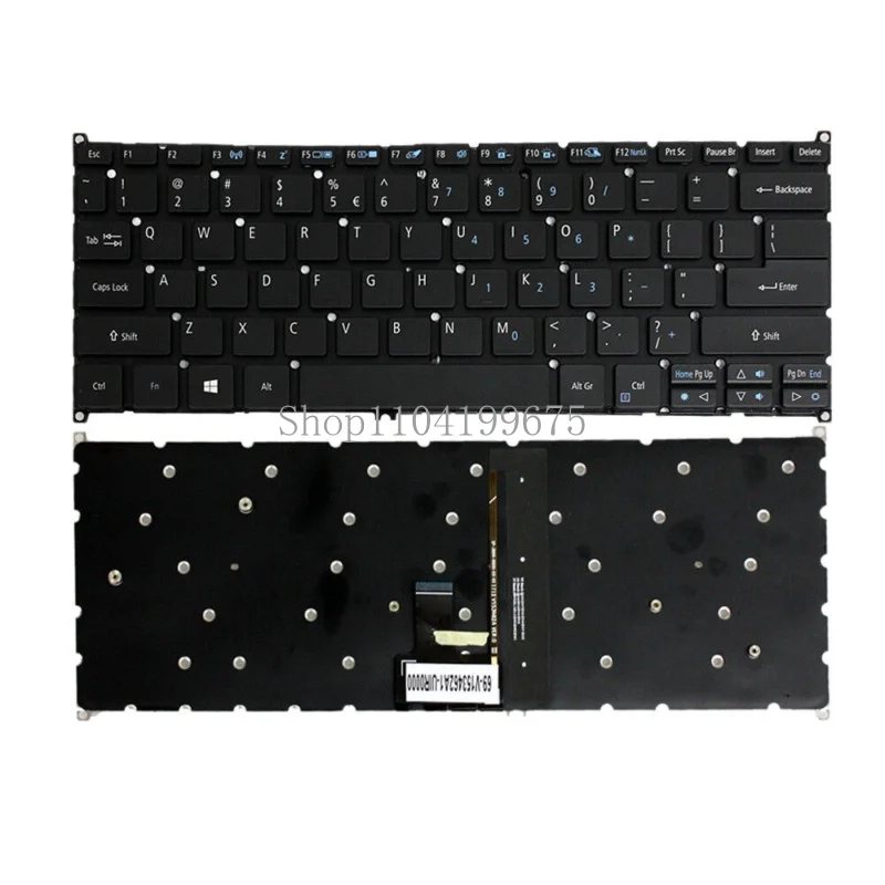 Laptop keyboard for Acer Swift 5 R5-471 R5-471T R5-431 black US backlit