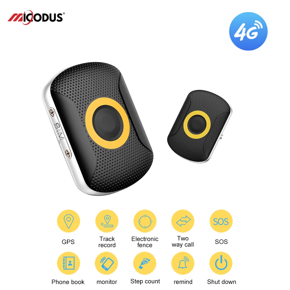 

4G Pet Magnetic Charging Mini GPS WIFI LBS Collar Tracker Waterproof Geo-fence Medication Reminder SOS Smart Kids Locator