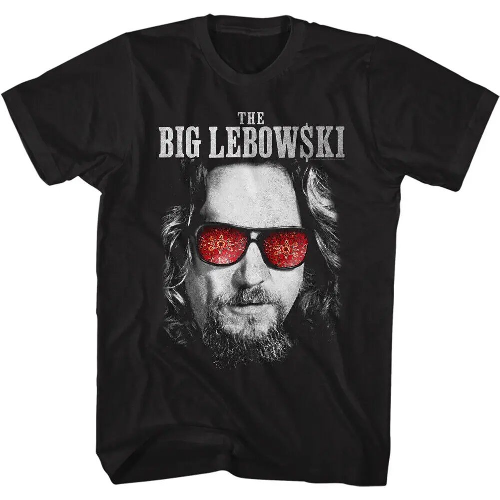 The Big Lebowski Movie Jeffrey Rug Image Reflection Glasses Men's T Shirt