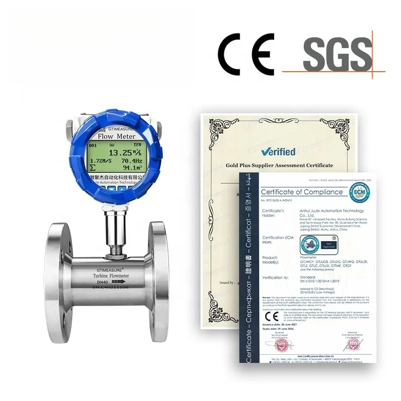4-20mA Pulse Modbus Output Analog Flowmeter Air Alkohol Minyak Bahan Bakar Susu Flowmeter Digital Flow Meter