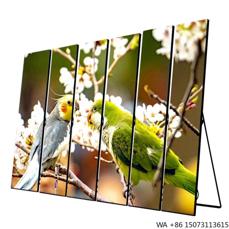 

Портативный складной светодиодный экран для сцены, мобильный цифровой рекламный баннер, видеостена